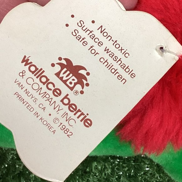 Vintage Cuddle Ups Parrot Mazatlan Jr. Plush Wallace Berrie - Picture 9 of 10